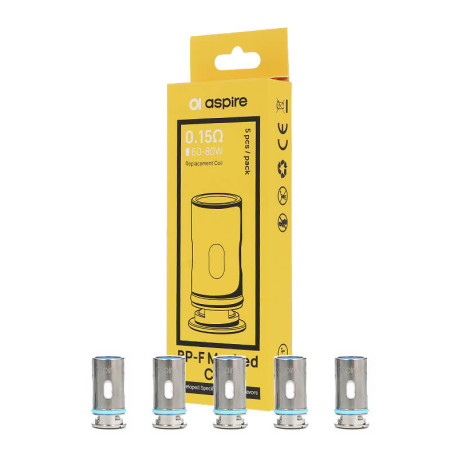Le cinq résistances BP-F par Aspire en 0.15ohm