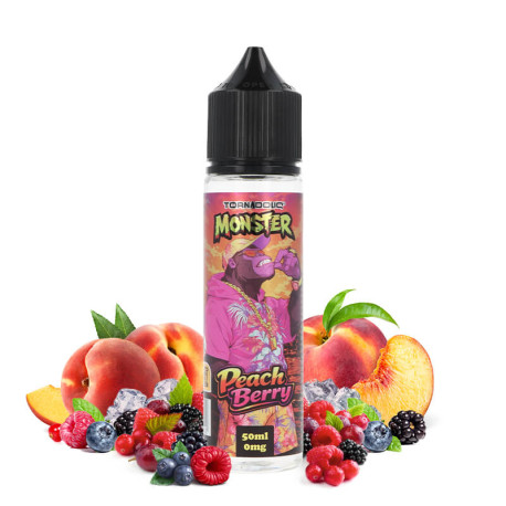 Le e-liquide Peach Berry Monster de Tornadoliq en 50ml