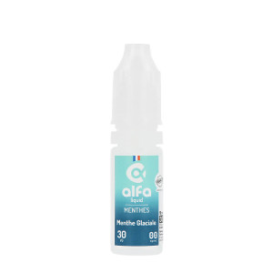 Le e-liquide Menthe Glaciale par Alfaliquid en 10ml
