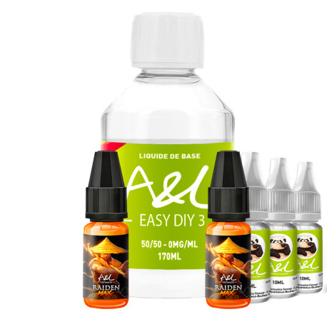 Le Pack DIY Raiden 200ml MAX par A&L en 3mg/ml