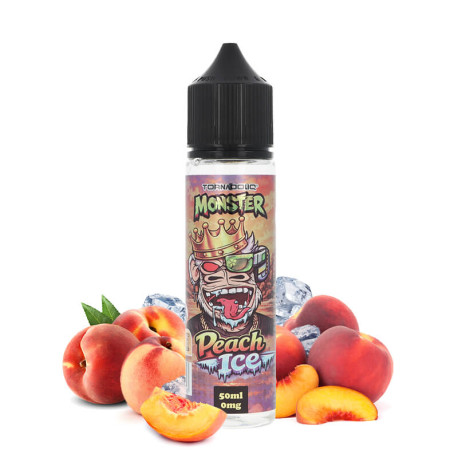 Le e-liquide Peach Ice Monster Tornadoliq de Gobar en 50ml