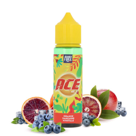 Le e-liquide Orange Sanguine Myrtille ACE de Maison Fuel en 50ml