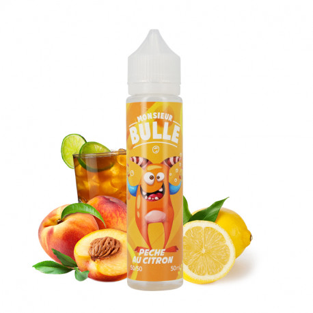 Pêche Au Citron Monsieur Bulle Liquideo 50 ml