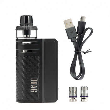 Contents of the box of the Drag E60 pod by Voopoo