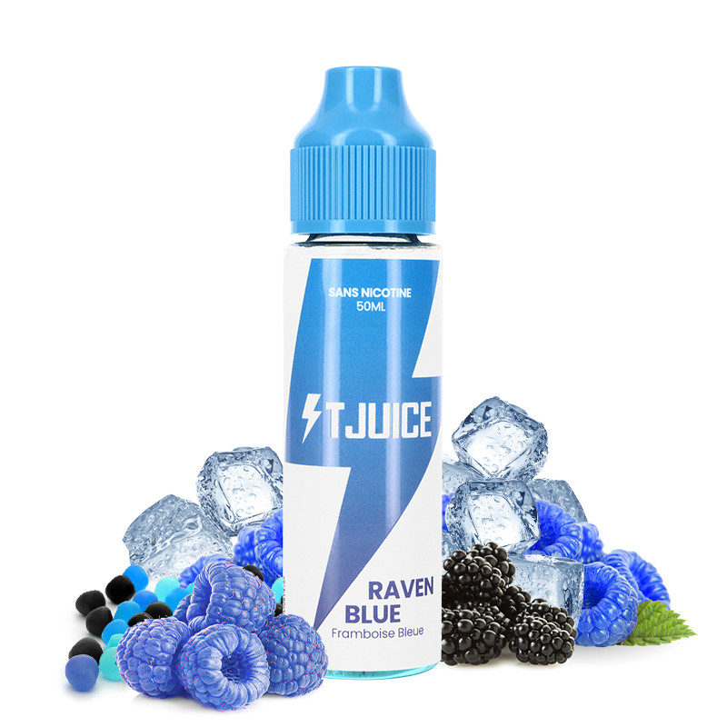 Raven Blue 50ml E-liquid by T-Juice - Blue Raspberry, Candy - A&L