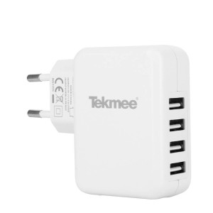 Tekmee 4 USB Ports Mains Plug