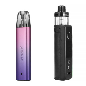 Voopoo's Drag X2 and G2 Mini podmods in Spray Black / Purple Pink