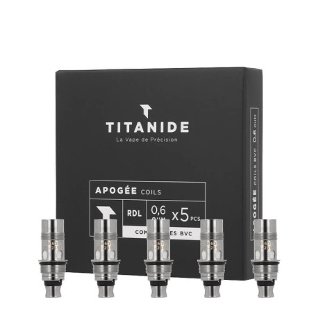 Titanide Apogée Coils (x5) in 0.60Ω