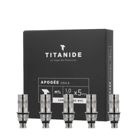 Titanide Apogée Coils (x5) in 1.0Ω