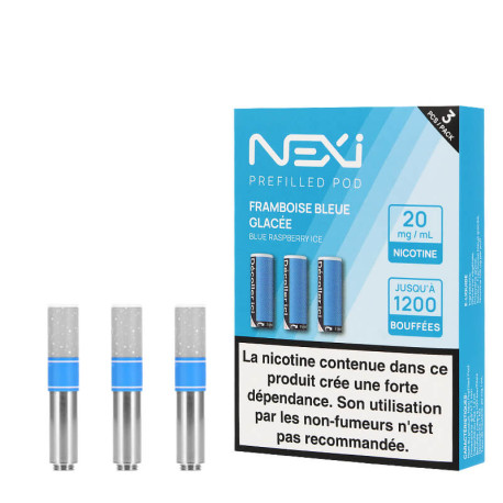 Pack of 3 Nexi One Framboise Bleue Glacée Cartridges by Aspire