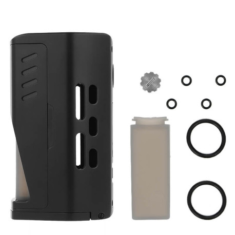 The box contents of the Republic Squonk Dual Box by Grimm Green & Vaperz Cloud