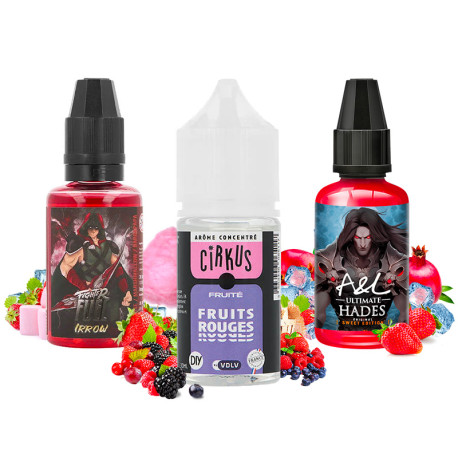The set of three concentrates in the May 2025 DIY flavor pack
