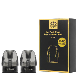 Pack of 2 DotPod Plus' cartridges with sealed coil 0.4ohm by DotMod