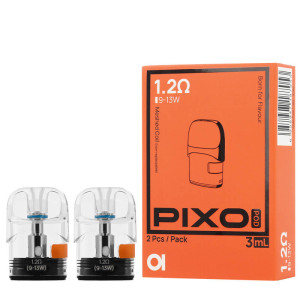 Box of two Pixo cartridges by Aspire in 1.2ohm