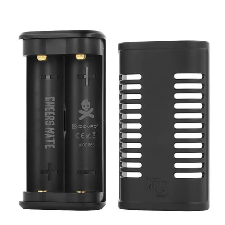 The battery compartment of Dovpo x Vaping Bogan's Odin V2 DNA250C mod