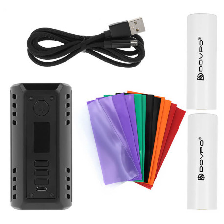 Box contents of Dovpo x Vaping Bogan's Odin V2 DNA250C mod