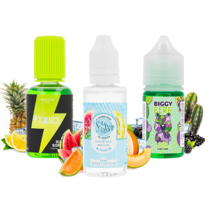 The three concentrates of DIY concentrates pack of June 2025