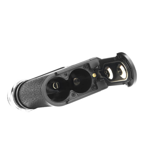The dual battery compartment of Lost Vape's Centaurus Q200 kit