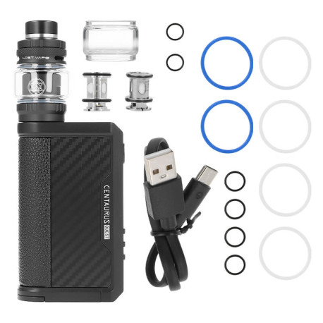 Box contents of Lost Vape's Centaurus Q200 kit