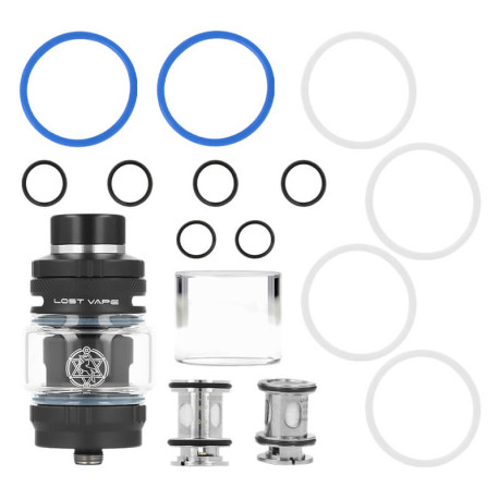 Box contents of Lost Vape's Centaurus clearomiser