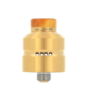 Hellvape's Dead Rabbit Mini RDA dripper in Gold