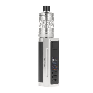 Aspire's Zelos M80 Kit in Steel and Black