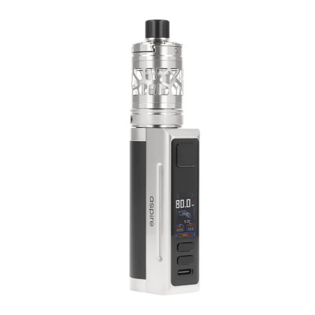 Aspire's Zelos M80 Kit in Steel and Black