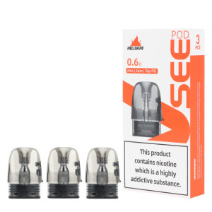 Pack of three tanks with non-removable coil 0.6ohm for VSEE podmod by Hellvape
