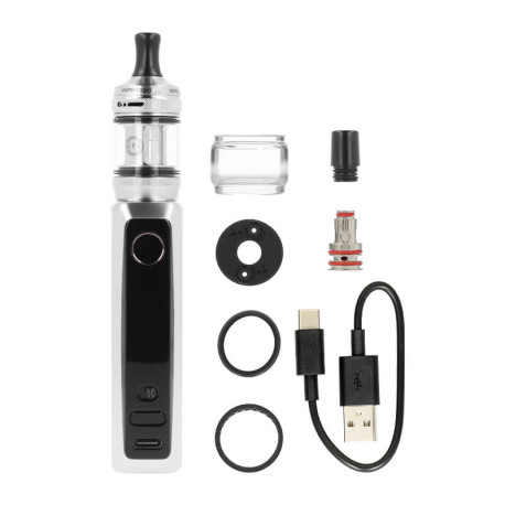 Box contents of Vaporesso's GTX One Pro Kit in Steel