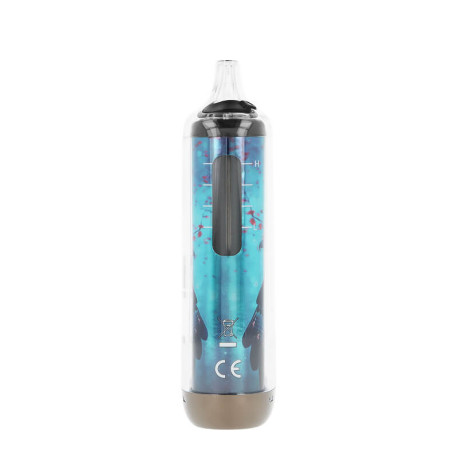 The clear window of JNR's Falcon-X Plus Cherry Ice Refillable puff