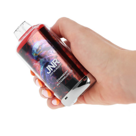 The handling of JNR's Falcon-X Plus Strawberry Watermelon Ice Refillable Puff