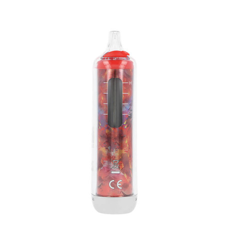 The clear window of JNR's Falcon-X Plus Strawberry Watermelon Ice Refillable Puff