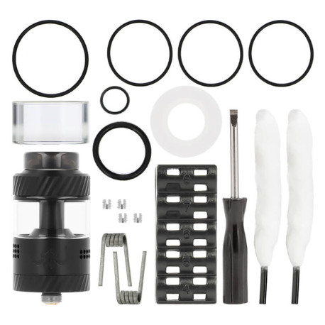 Box contents of Hellvape's Hellbeast RTA atomizer