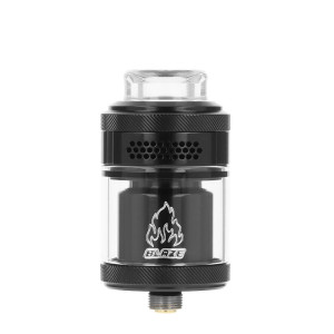 THC & Mike Vapes' Blaze Solo 2 RTA atomizer in Steel and Black