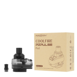 The Innokin PZPulse empty cartridge of 5.5ml and its spare tip