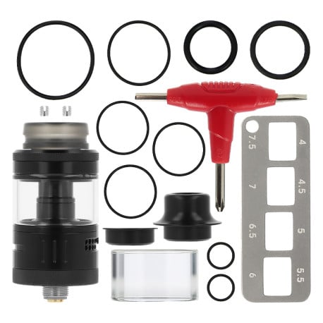 Box contents of Damn Vape's Nitrous RTA Edition 2025 atomizer