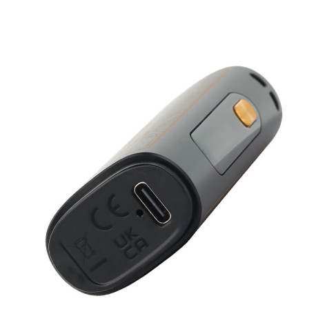 The USB-C port of Lost Vape’s Ursa Cap Pro podmod