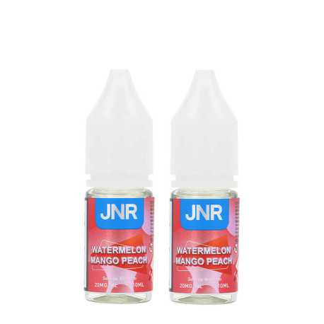 The two Watermelon Mango Peach e-liquids by JNR
