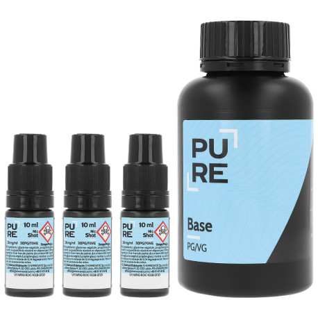 PURE's 200ml 50/50 Base DIY Pack in 3 mg/ml of nicotine