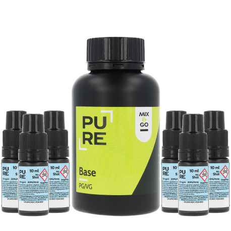 PURE's 200ml Mix&Go Base DIY Pack in 6 mg/ml of nicotine