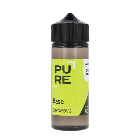 The PURE Mix&Go DIY 80ml base in a 120ml bottle