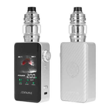 Lost Vape's Centaurus BT200 kit in Cardbon Silver
