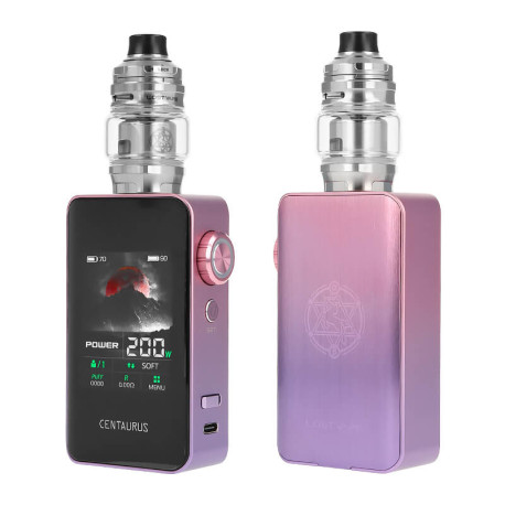 Lost Vape's Centaurus BT200 kit in Pink Purple