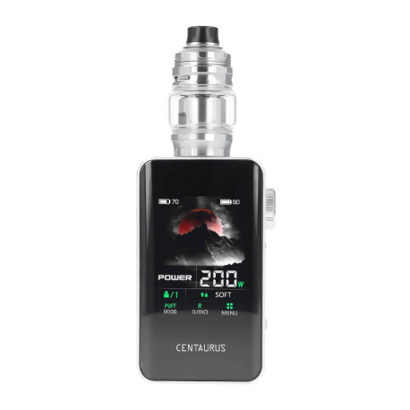 The screen of Lost Vape's Centaurus BT200 kit