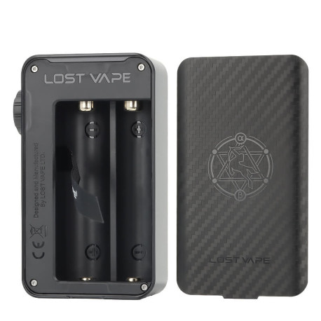 The 18650 dual batteries compartment of Lost Vape's Centaurus BT200 mod