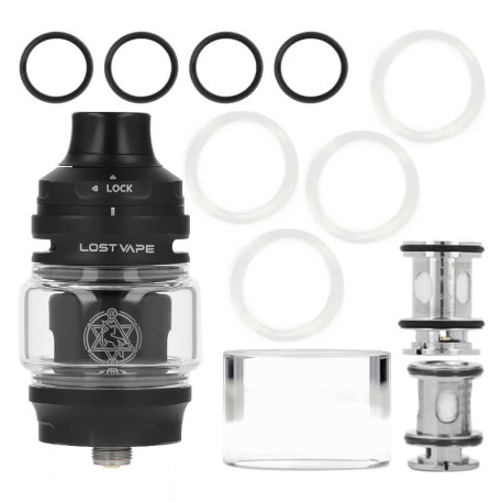 Box contents of Lost Vape's Centaurus Sub Ohm V2 clearomizer