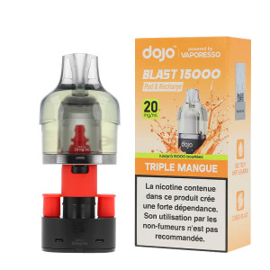 Vaporesso's 20mg pre-filled Dojo Blast cartridge with Triple Mango flavor