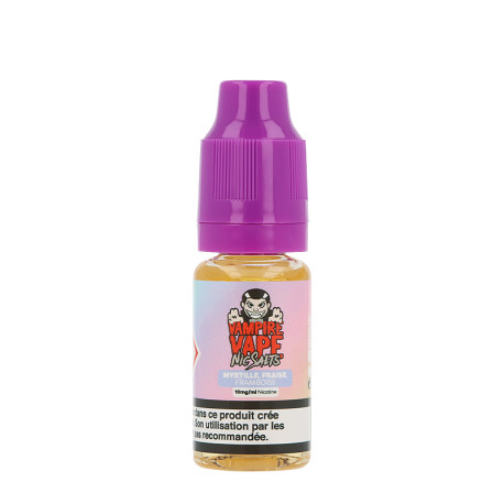 Vampire Vape's Nic Salts Myrtille Fraise Framboise in 10 mg/ml or 20 mg/ml