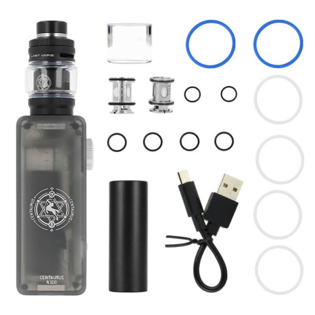 Box contents of Lost Vape's Centaurus N100 kit