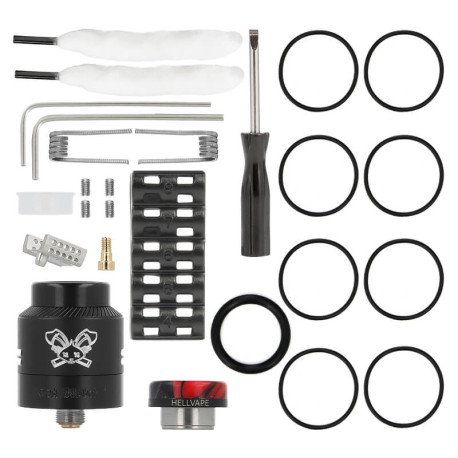 Box contents of Hellvape's Dead Rabbit 4 RDA dripper